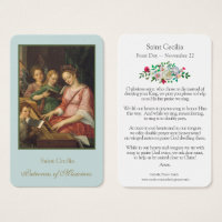 Prayer Cards | St. Cecilia 1