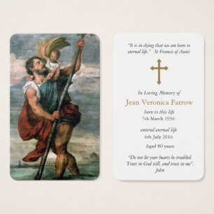 Prayer Cards   St Christopher
