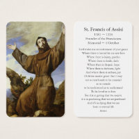 Prayer Cards | St Francis of Assisi 01