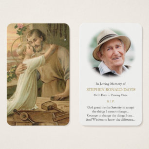Prayer Cards   St Joseph The Worker