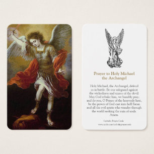 Prayer Cards   St. Michael 2