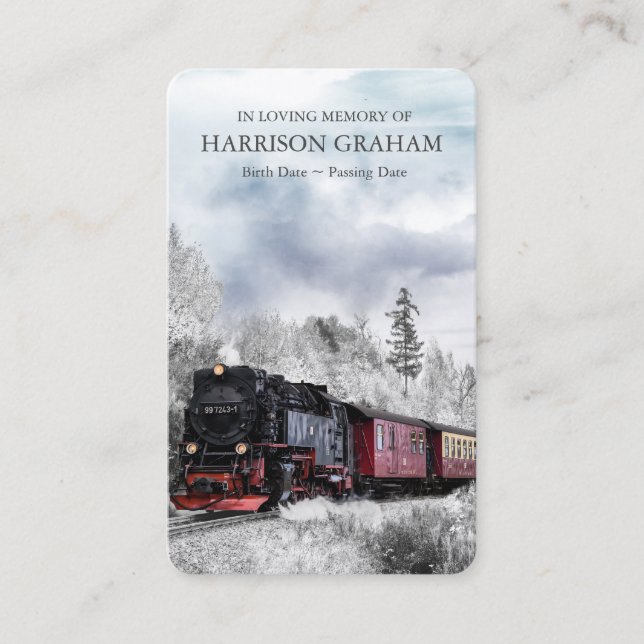 Prayer Cards | Steam Train Deluxe (Front)
