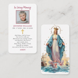 Prayer Cards Stella Maris Our Lady Star of the Sea