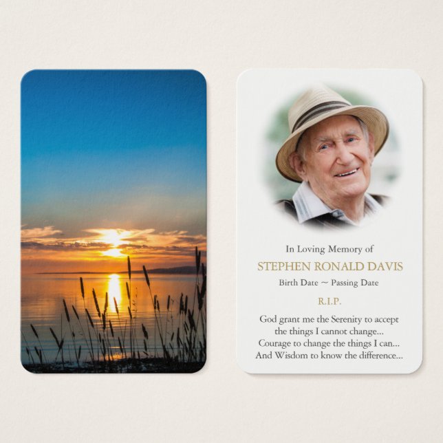 Prayer Cards | Sunset Reeds (Front & Back)