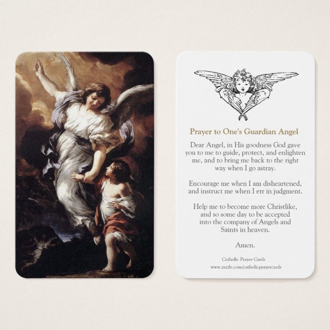 Prayer Cards | The Guardian Angel 01 (Front & Back)