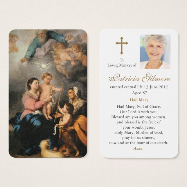 Prayer Cards | The Holy Family 1 (Front & Back)