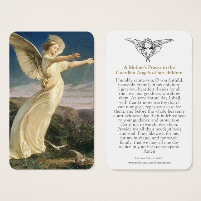 Prayer Cards | Victorian Angel (Front & Back)