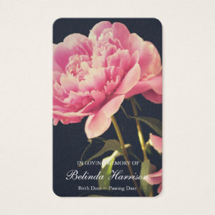 Prayer Cards   Vintage Pink Peony