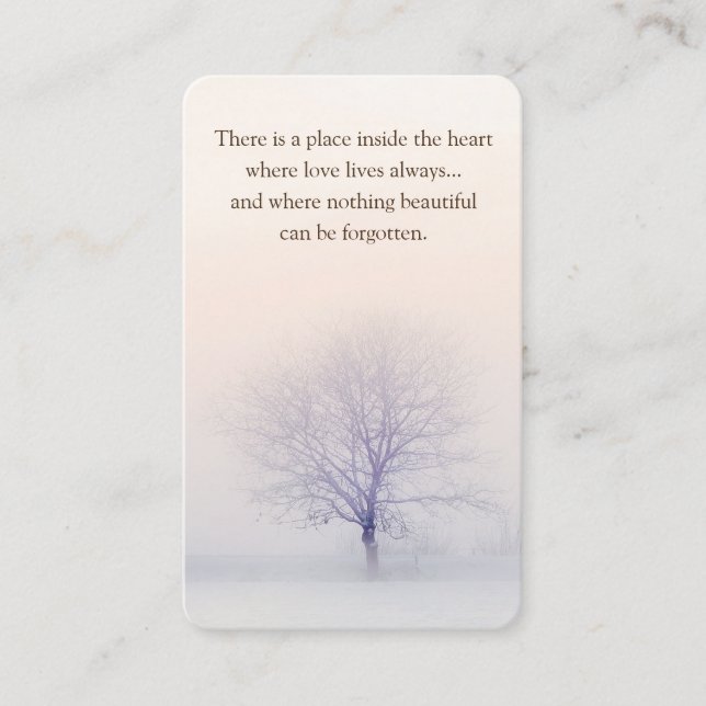 Prayer Cards | Winter Tree Deluxe (Front)