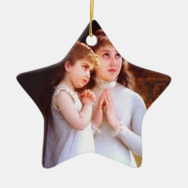PRAYER CERAMIC TREE DECORATION (Front)