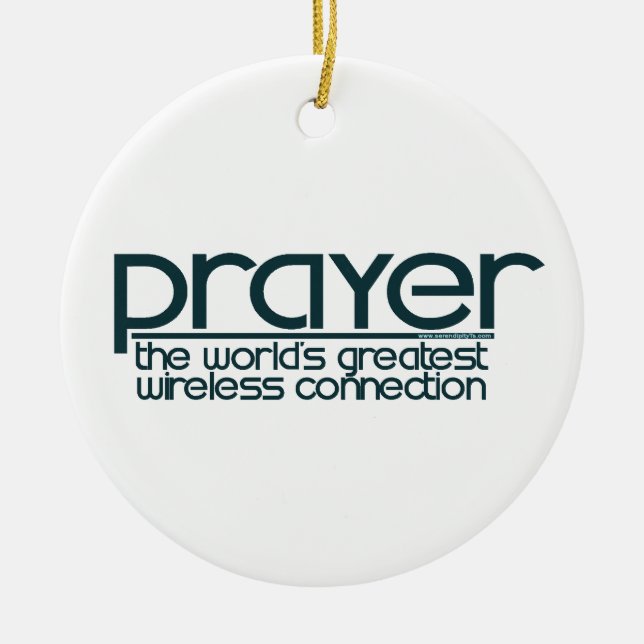 PRAYER CERAMIC TREE DECORATION (Front)