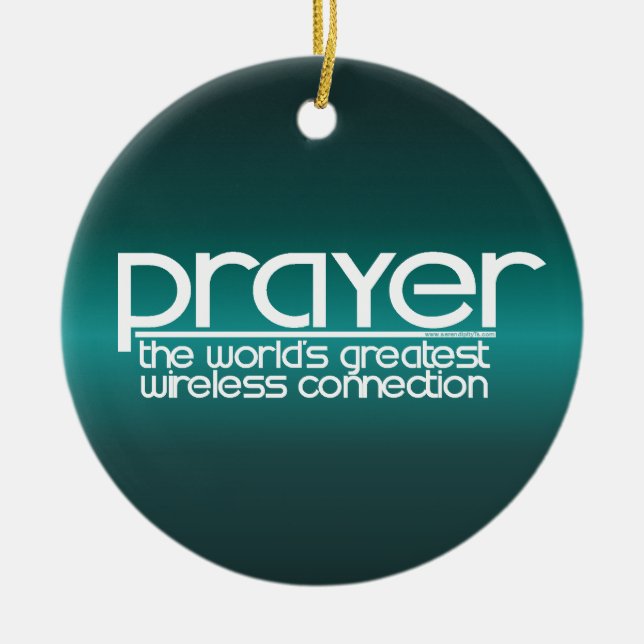 PRAYER CERAMIC TREE DECORATION (Front)
