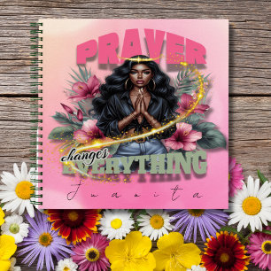 Prayer Changes Everything – Inspirational Floral Notebook