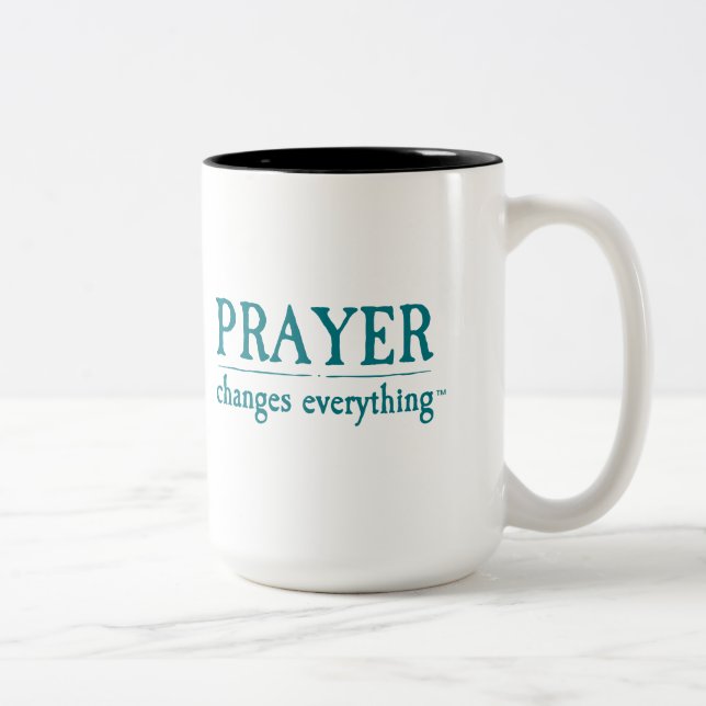 Prayer Changes Everything Two-Tone Coffee Mug (Right)