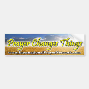 "Prayer Changes Things" Bumper Sticker