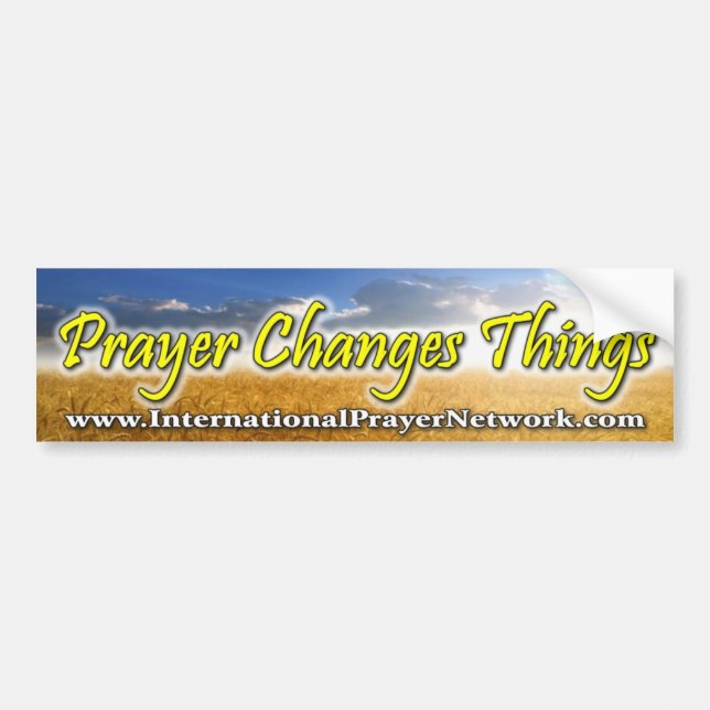 "Prayer Changes Things" Bumper Sticker (Front)