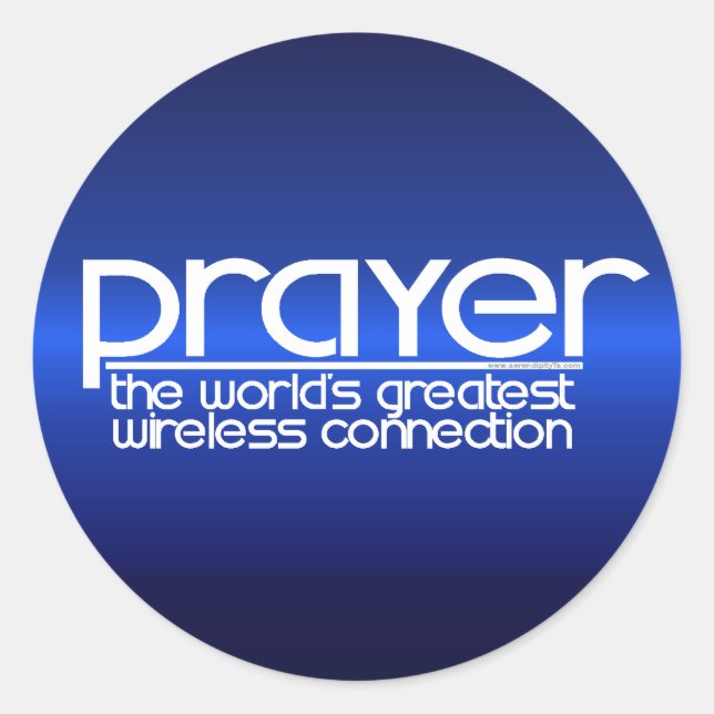 PRAYER CLASSIC ROUND STICKER (Front)