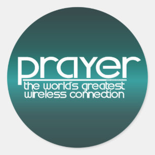 PRAYER CLASSIC ROUND STICKER