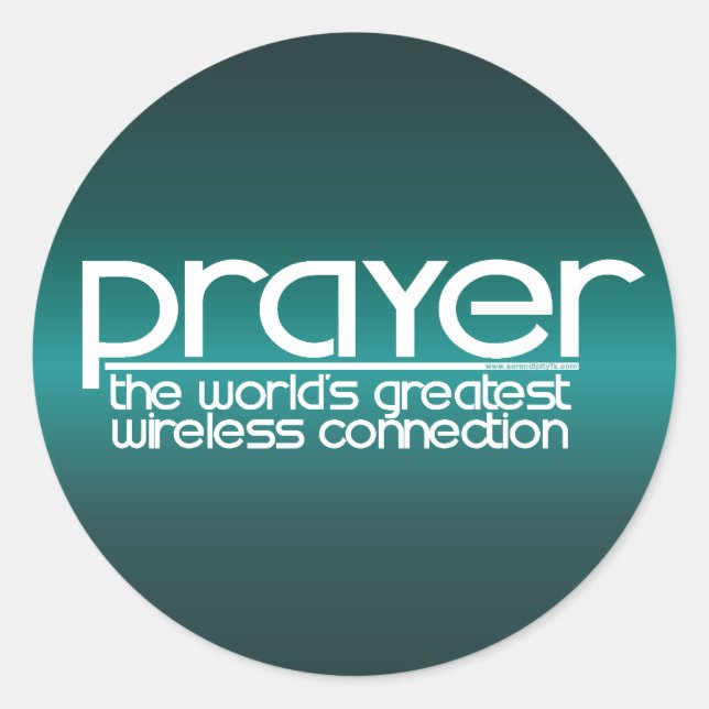PRAYER CLASSIC ROUND STICKER (Front)