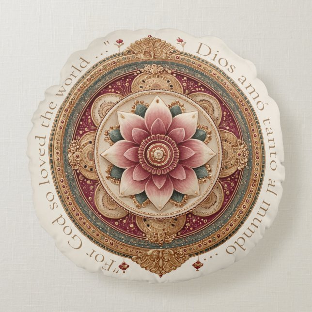 Prayer Cushion, Round Cushion (Front)