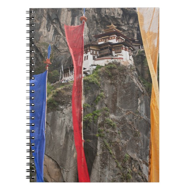 Prayer flags hang near Taktshang Notebook (Front)