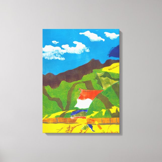 Prayer Flags II Canvas Print (Front)