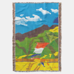 Prayer Flags II Throw Blanket