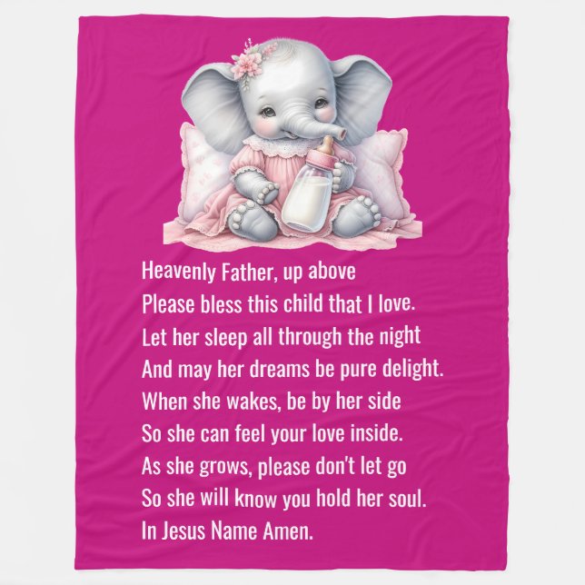 Prayer - Fleece Blanket, 60"x80" Blanket (Front)