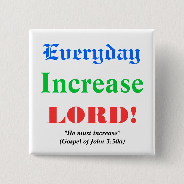 Prayer for Blessings 15 Cm Square Badge (Front)