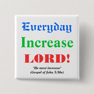 Prayer for Blessings 15 Cm Square Badge