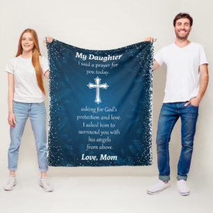 Prayer For Daughter Fleece Blanket