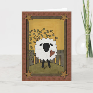 Prayer for First Communion Sheep Card