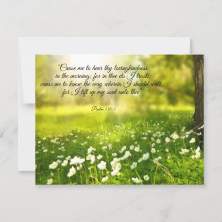 Prayer for God's guidance, spring scene Card