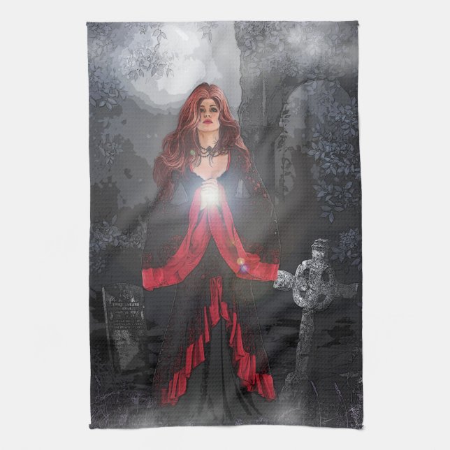 Prayer For Mercy Tea Towel (Vertical)