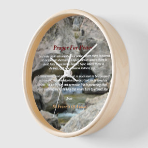 Prayer For Peace Clock