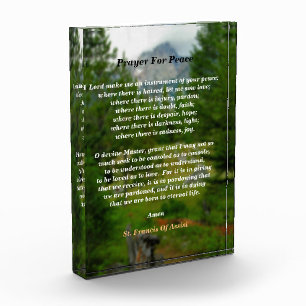 Prayer For Peace Photo Block