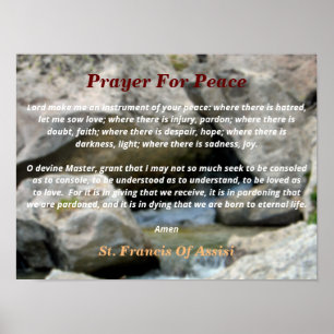 Prayer For Peace Poster