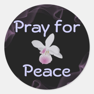 prayer for peace stickers