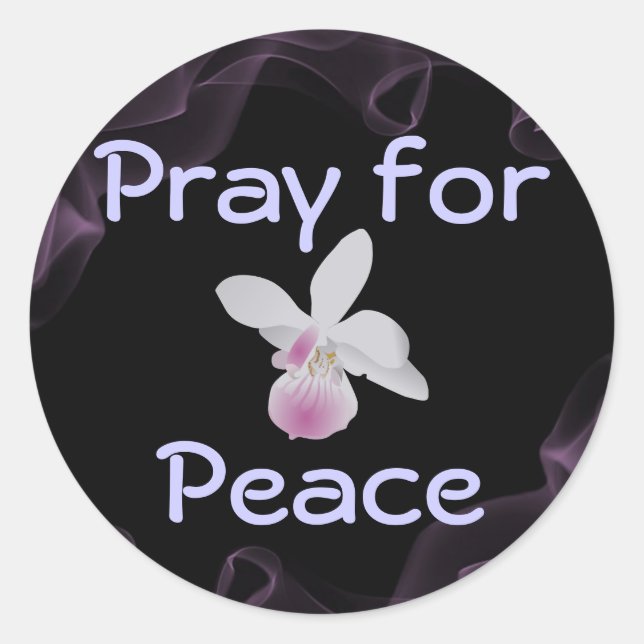 prayer for peace stickers (Front)