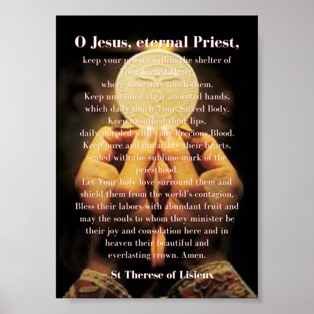 Prayer for Priests Print (Front)