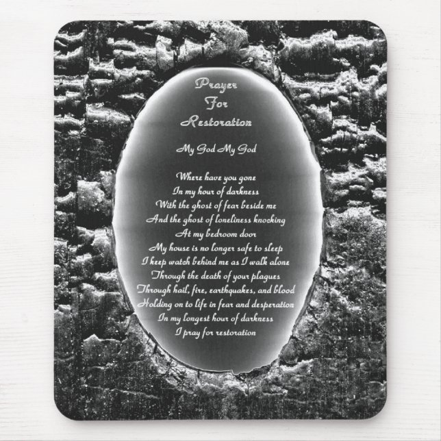 Prayer for Restoration Mouse Mat (Front)