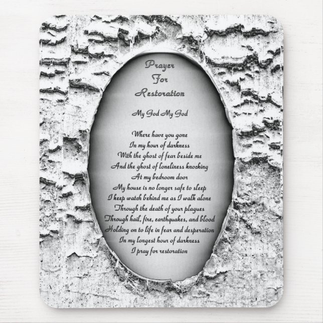Prayer for Restoration Mouse Mat (Front)