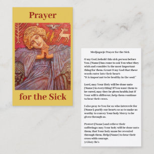 Prayer for the Sick card