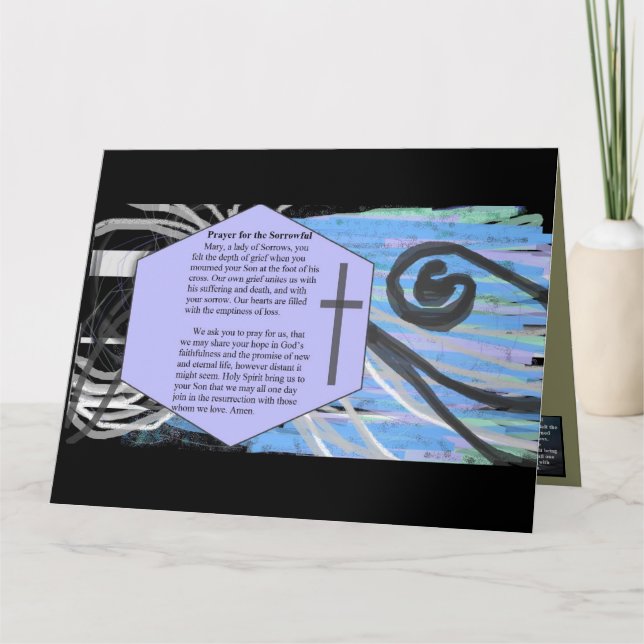 Prayer for the Sorrowful Card (Front)
