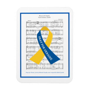 Prayer for Ukraine Hymn Sheet Music  Magnet