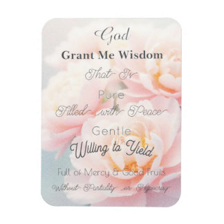 Prayer for Wisdom:  Flexible magnet card