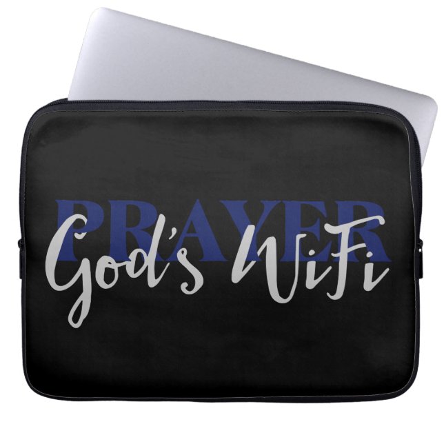 PRAYER God's WiFi Laptop Sleeve (Front)
