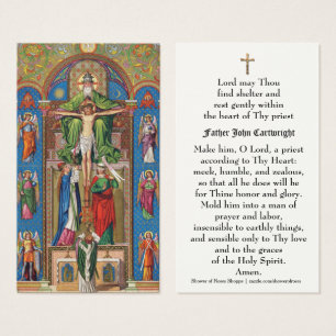 Prayer Holy Card for Catholic Priest Religious