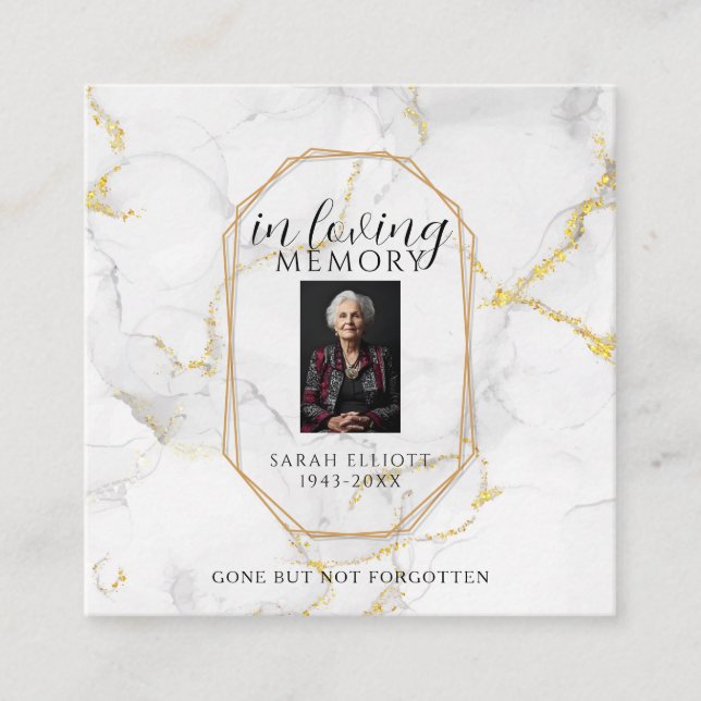 Prayer in memory of loved one Card (Front)