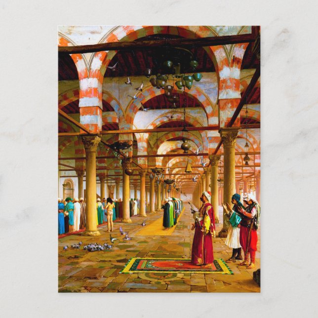 Prayer in the Mosque (1871) Postcard (Front)